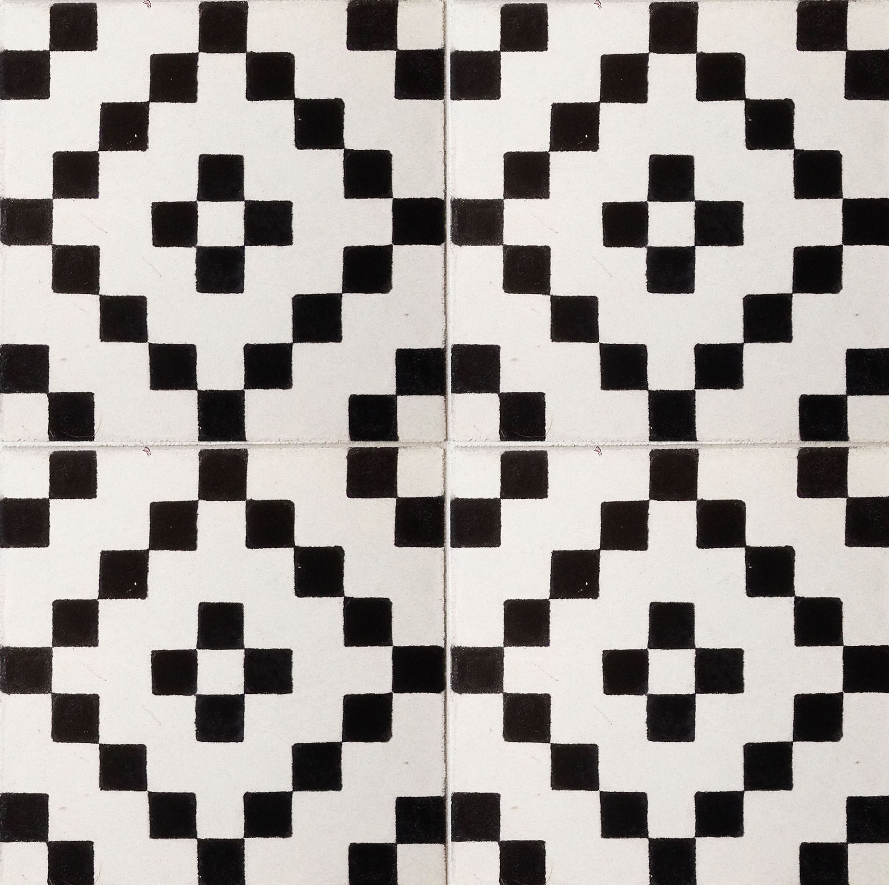 Cubit B&W Encaustic Ceramic Tiles 20cm*20cm*1.5cm